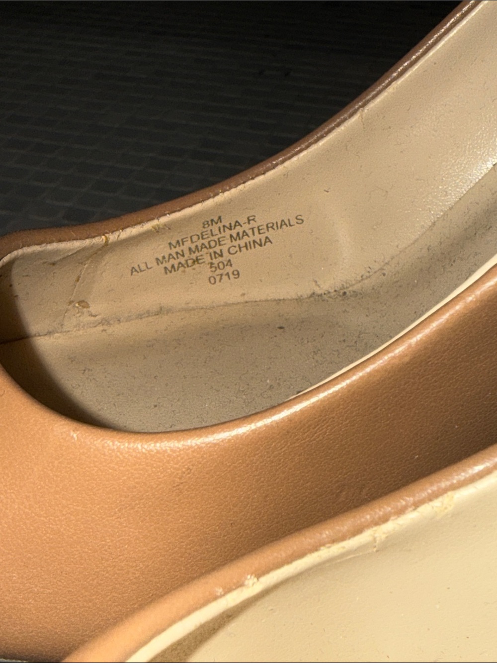 Marc Fisher Tan Pumps with Snakeskin Heel Accent - Picture 9 of 9